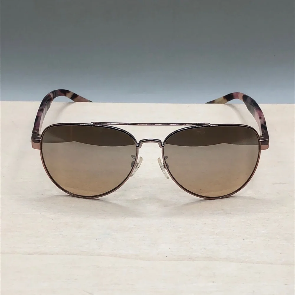 Tory Burch TY6070 Aviator Double Bridge Gold Metal Sunglasses 57-14-140 mm